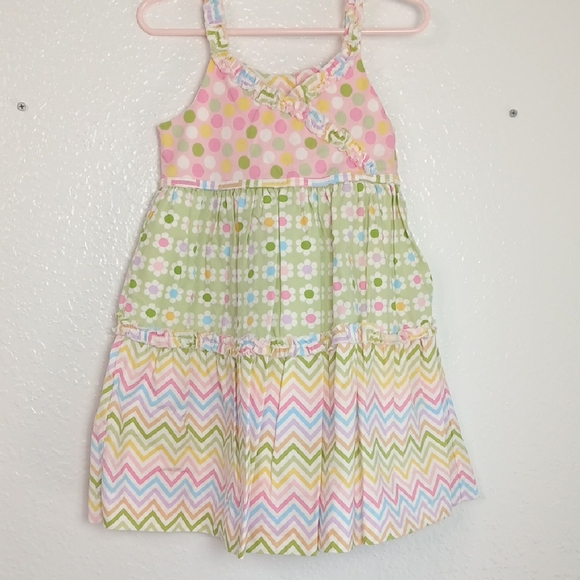 Plum Pudding 4T Dress Multicolored Multi Pattern - Picture 1 of 5